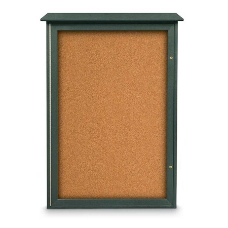 United Visual Products Indoor Enclosed Combo Board, 72"x36", Wht Frame/Wht Porc & Ultramarine UVCB7236W-WHTPORC-ULTMAR